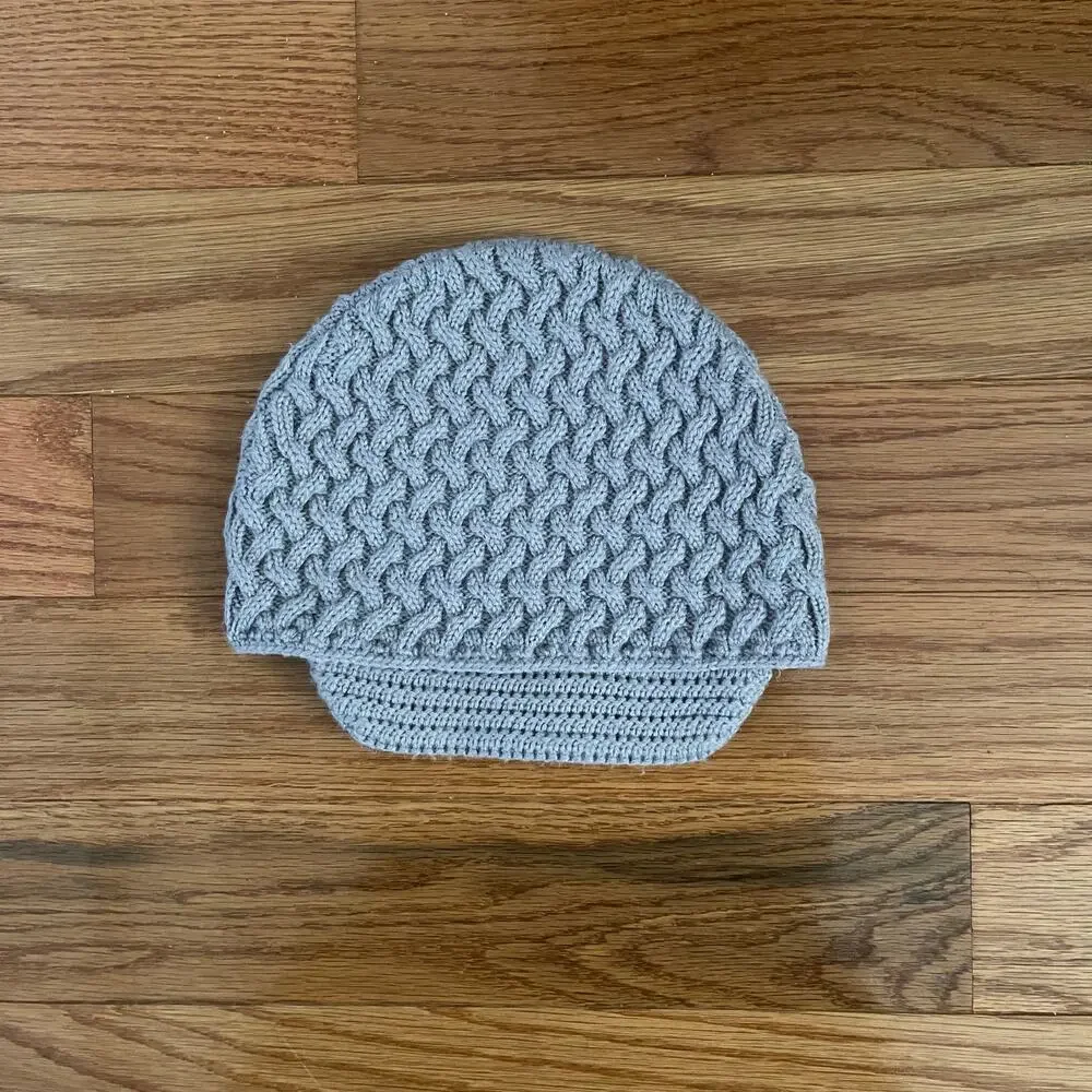 Banana Republic Womens Knit Beanie Lilac Purple Basketweave Hat Casual NWT